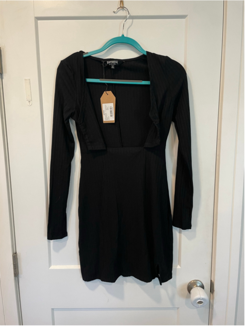 Women's Disturbia Black Eastwick Cut Out Mini Dress Size 6 Goth READ